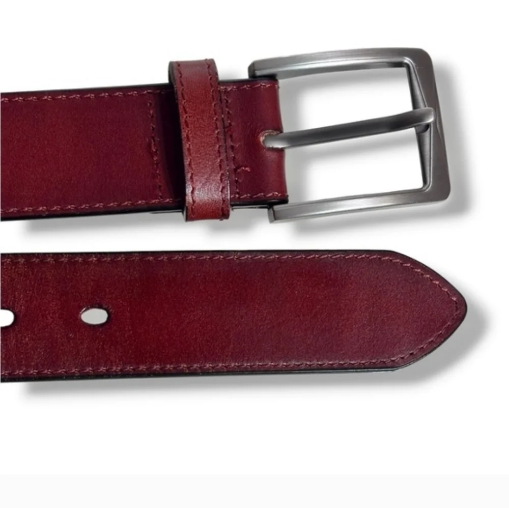WOLFANT Brown Leather Belt Size 32”-34”